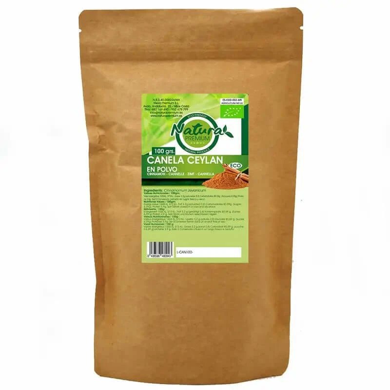 Natura Premium Ceylon scorțișoară pulbere 125 gr BIO