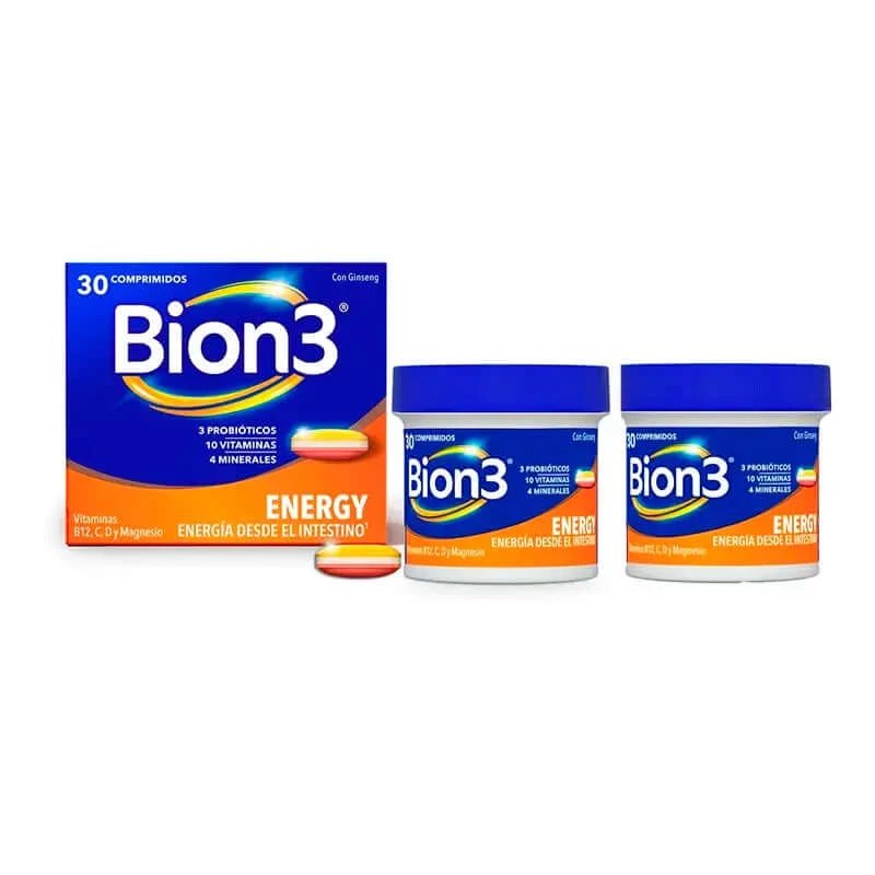 Bion3 Energy Multivitamine, 2 x 30 comprimate