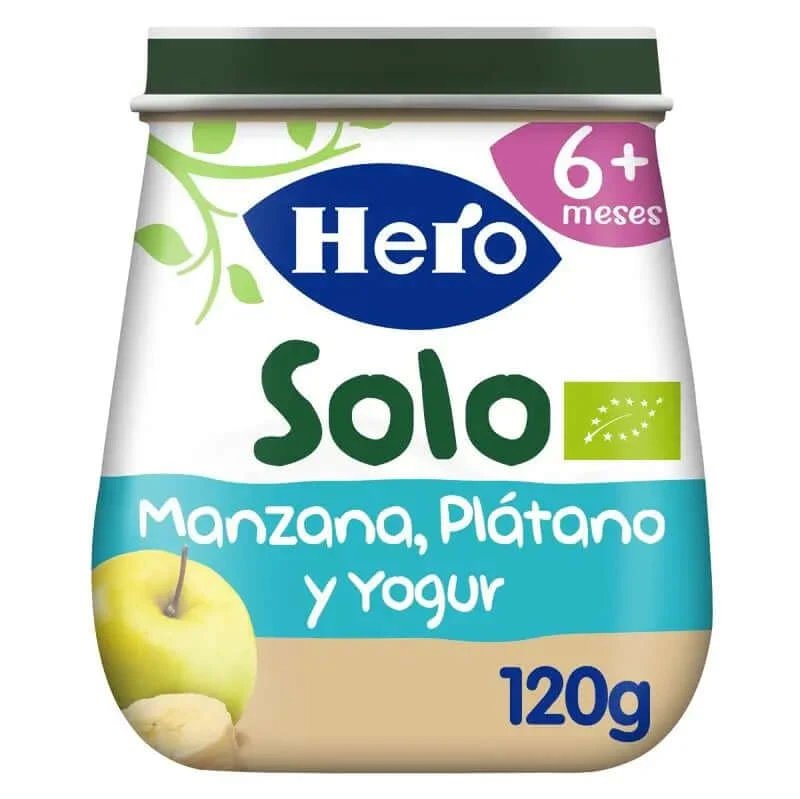Hero Baby Eco Hero Soloyoghurt, Apple & Banana Borcan 120Gr