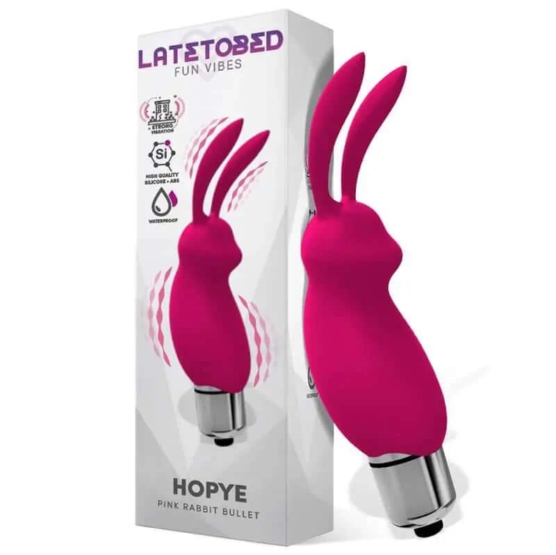 Latetobed Pink Silicone Bunny Vibratoare Bala Vibratoare Bullet