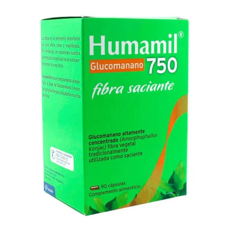 Humamil Glucomannan 750 mg, 90 capsule