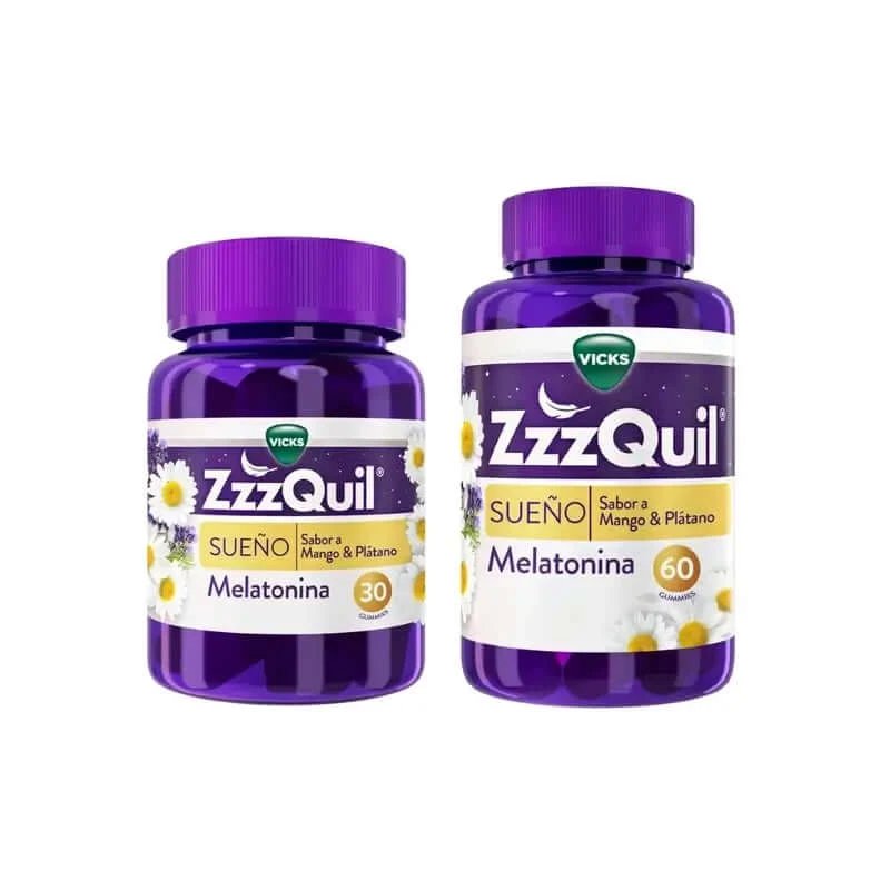 ZzzQuil Mango, Banană și Valeriană, 60 + 30 Gummies