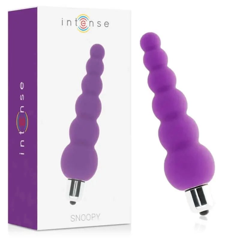Jucării anale intense Snoopy 7 viteze silicon Purple