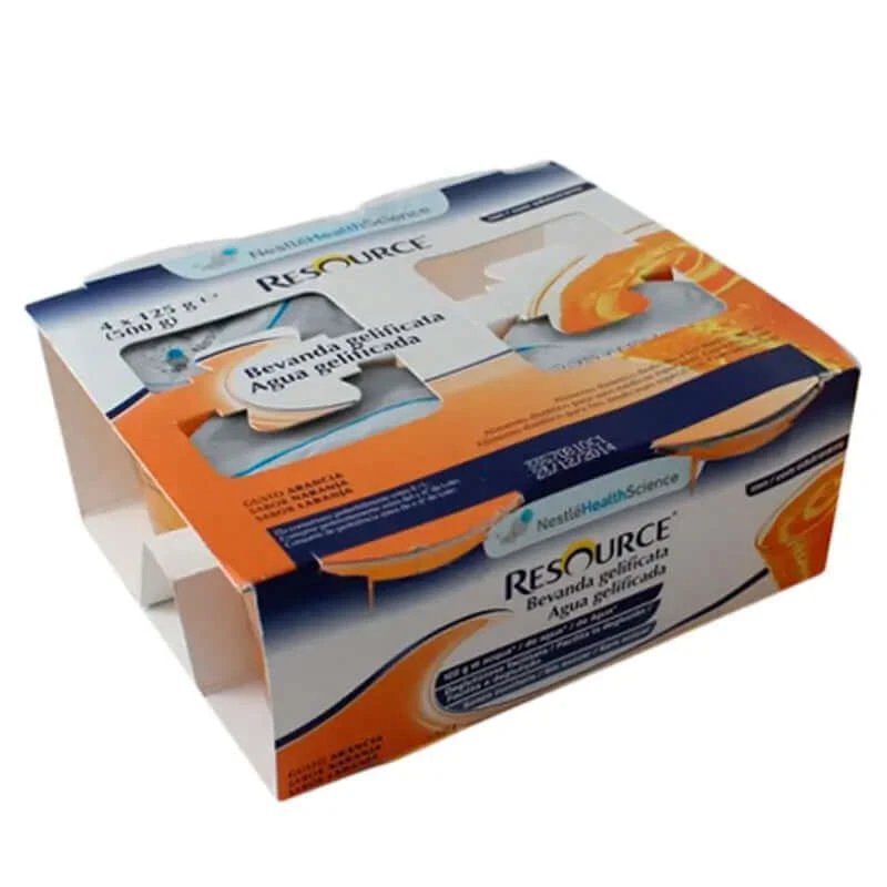 Apă jeleu de resurse aromă de portocale 4 unități x 125 grame