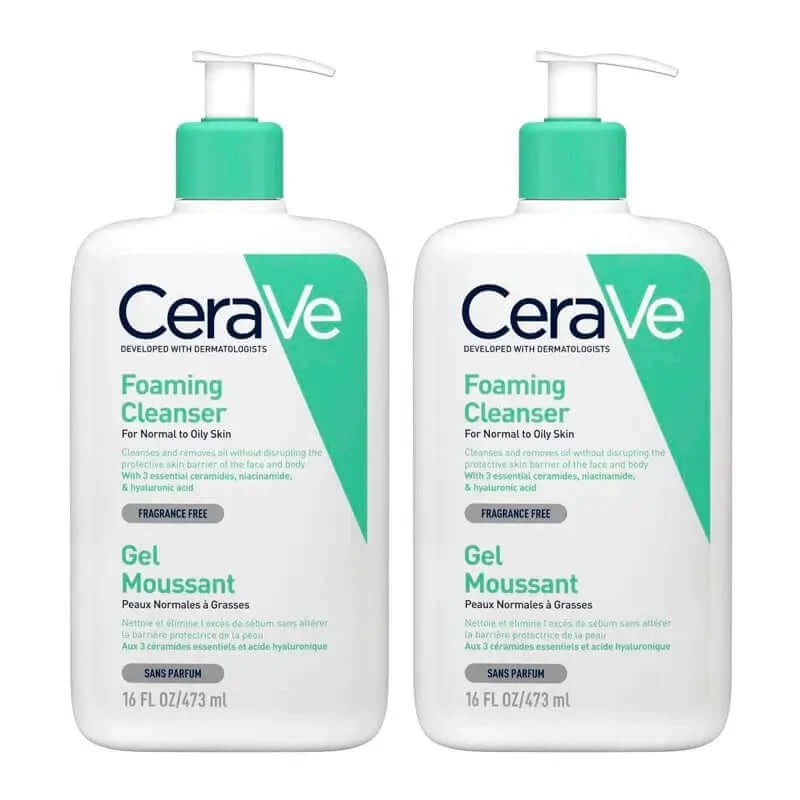 CeraVe Duplo Gel spumant de curățare, 2X473 ml