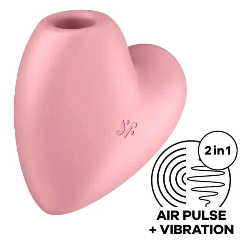 Satisfyer Air Pulse Cutie Heart Stimulator & Vibrator - Roz