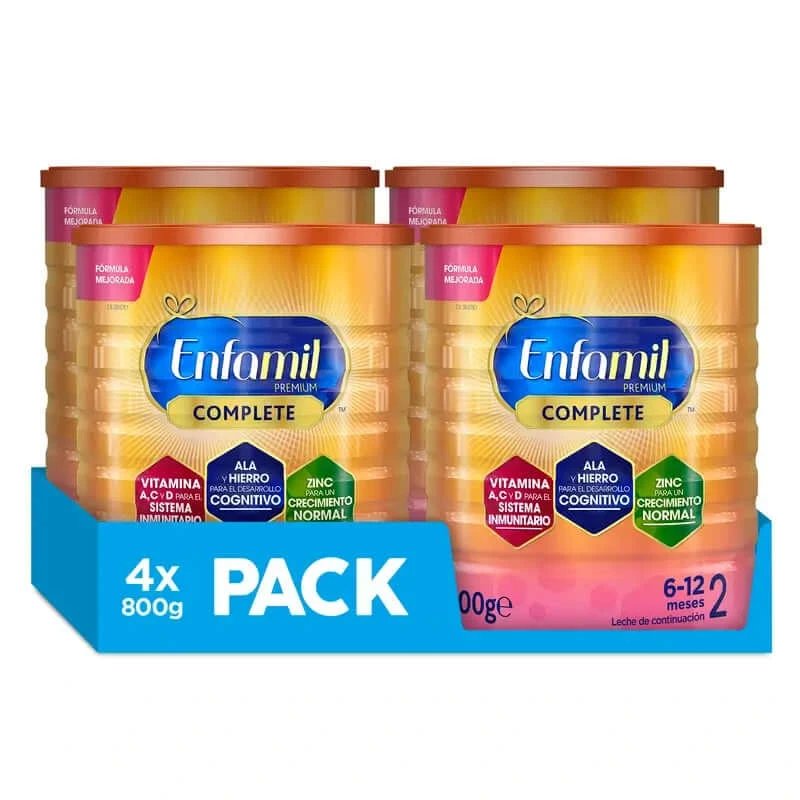 Enfamil Complete 2 Formula de lapte, 4 X 800 g