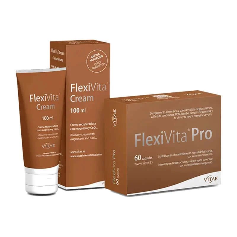 Vitae Pack Flexivita Pro 60 Capsule + Flexivita Cremă 100 Ml
