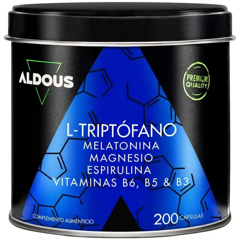 Aldous Labs L-triptofan Premium Melatonină 1,78 mg Magneziu, 200 capsule vegetariene