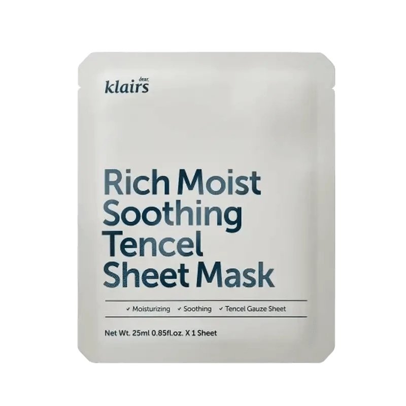 Klairs Rich Moist Soothing Soothing Tencel Sheet Mask, 25 ml