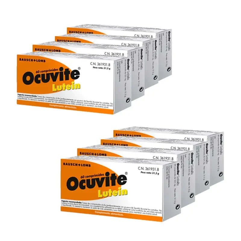 Pachet 8 Bausch & Lomb Ocuvite Lutein 60 comprimate