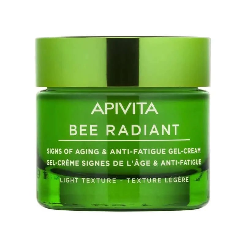 APIVITA Bee Radiant Gel-cremă anti-îmbătrânire și anti-fatiga cu bujor alb și propolis patentat