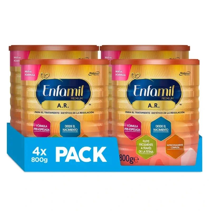 Enfamil A.R Formula pentru managementul dietetic al regurgitării, 4 x 800 grame