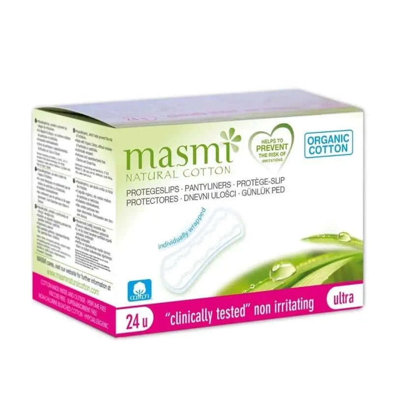 Căptușeli pentru chiloți Masmi Ultrafine Masmi Bumbac natural, 24 buc.
