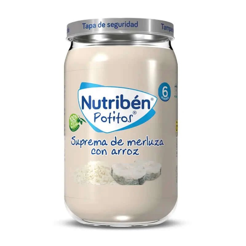 Nutriben Potito Suprema de Merluza cu orez 235 g
