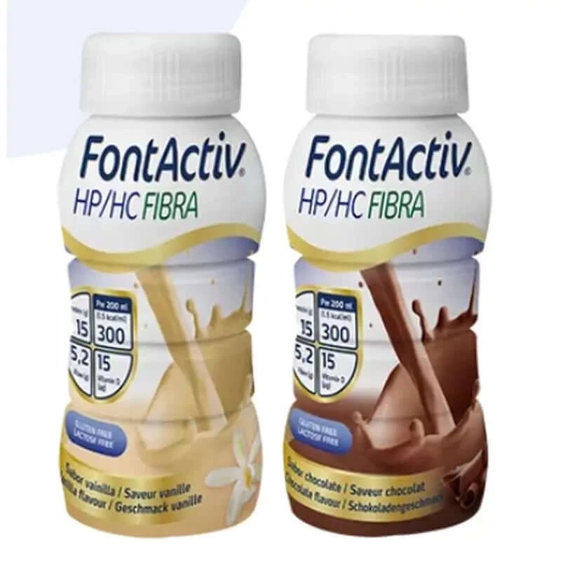 FontActiv HP/HC Fibre Multi Pack 24x200 ml (12 sticle de ciocolată/12 vanilie)