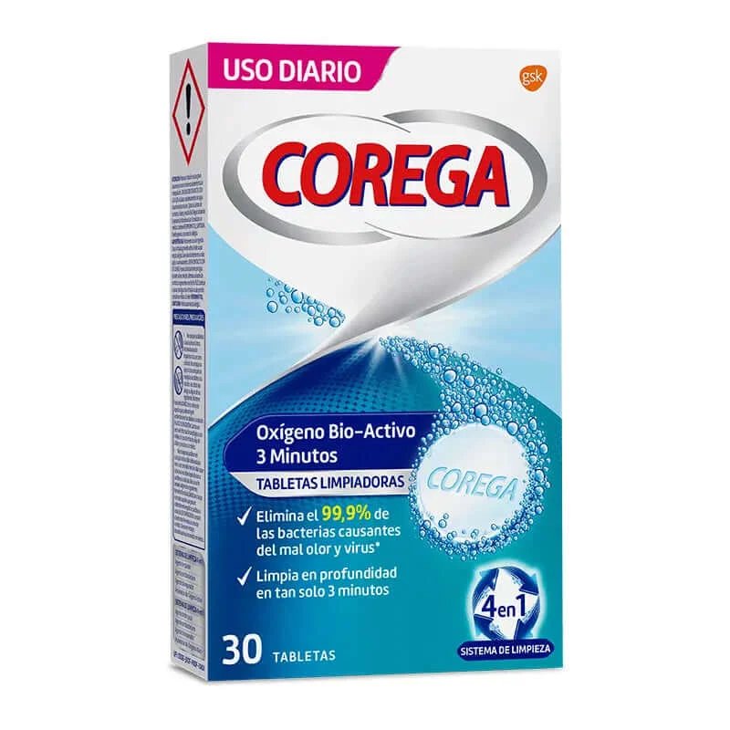 Corega Oxygen Biactive, 30 tablete