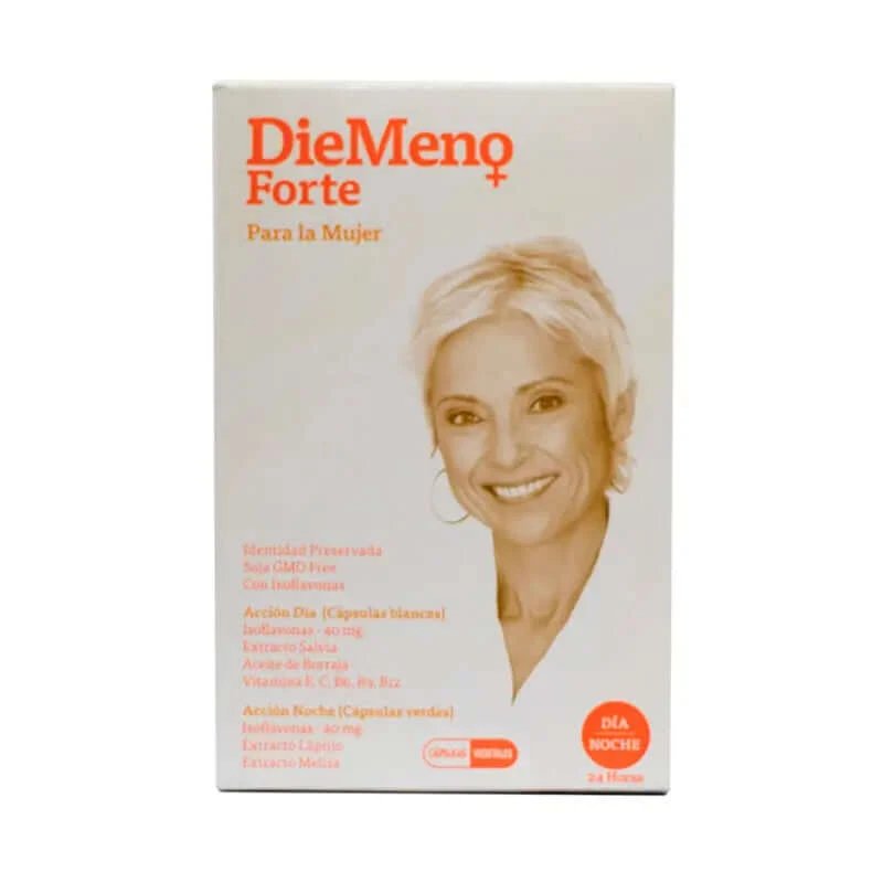 Diemeno Forte - Capsule enterice bogate în izoflavone, 30 + 30 capsule