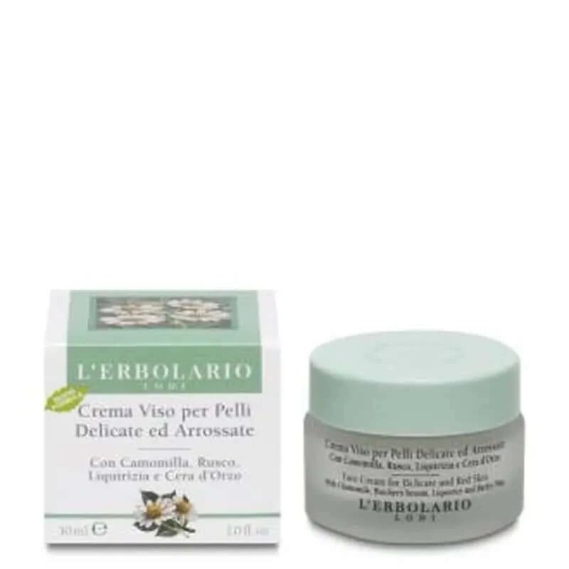 L'Erbolario Cremă facială Mușețel Piele delicată 30Ml.