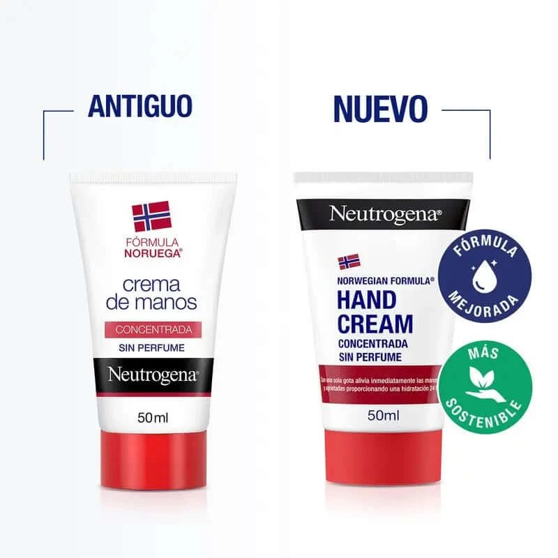 Neutrogena Cremă de mâini concentrată reparatoare fără parfum, 50 ml