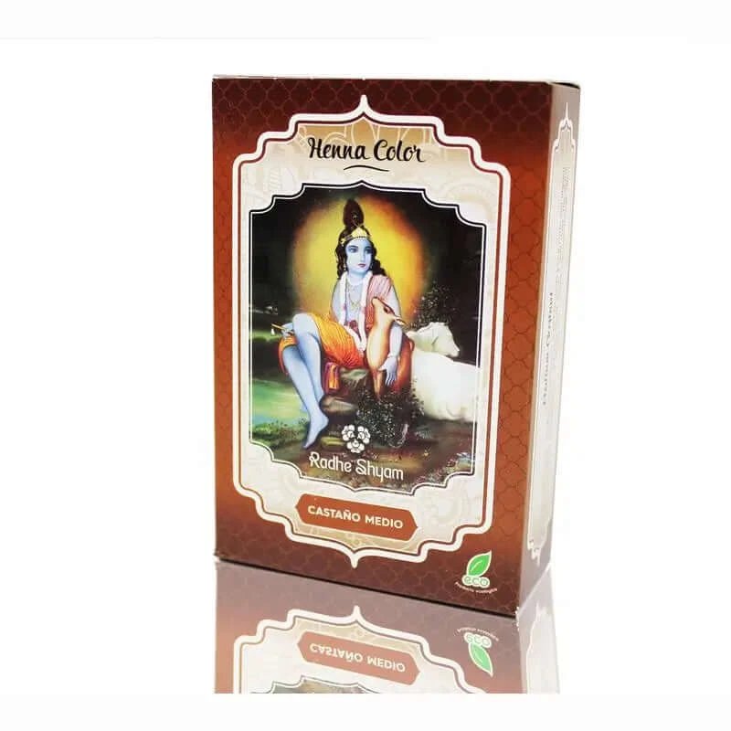 Radhe Henna Chestnut Pulbere medie Radhe , 100 gr
