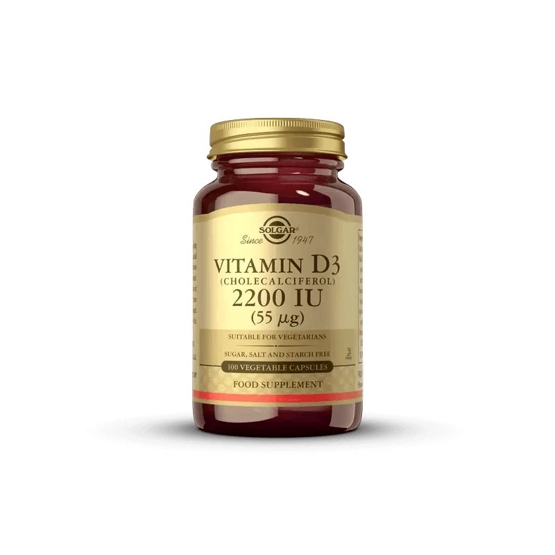 Solgar Vitamina D3 2200 UI, 100 capsule
