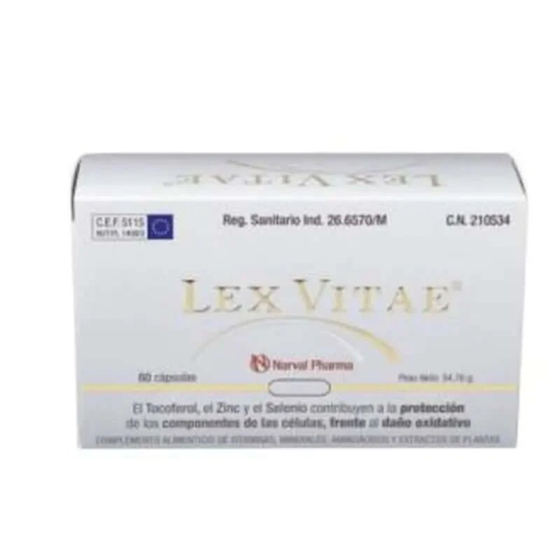Narval Pharma, S.A. Lex Vitae (uz intern) Blister 60 Capsule