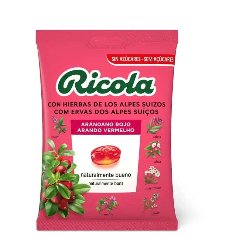 Ricola Cranberry Saz Bag , 70 grame