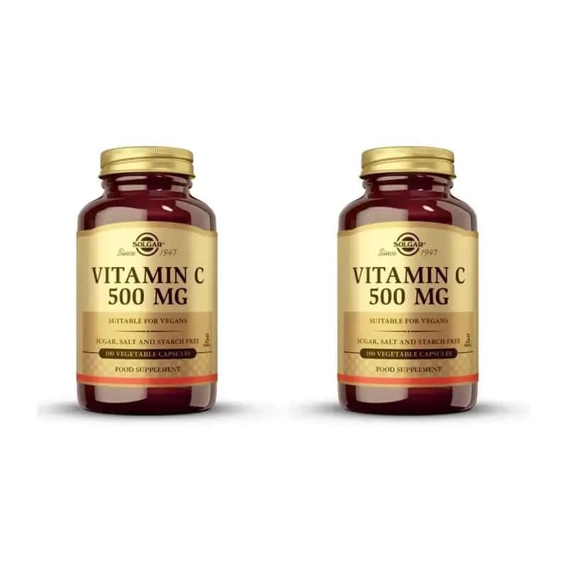 Solgar Vitamina C 500 Mg, 2X100 Capsule