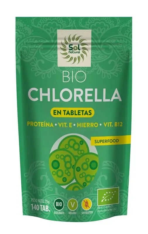 Solnatural Chlorella Bio Tablete, 140 Tablete
