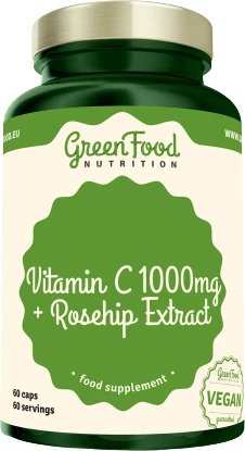 GreenFood Nutrition Vitamina C 1000 + extract de măceșe 60 capsule