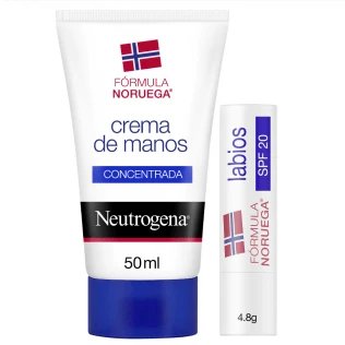 Neutrogena PACK Cremă de mâini concentrată 50 g + ruj 4,8 g