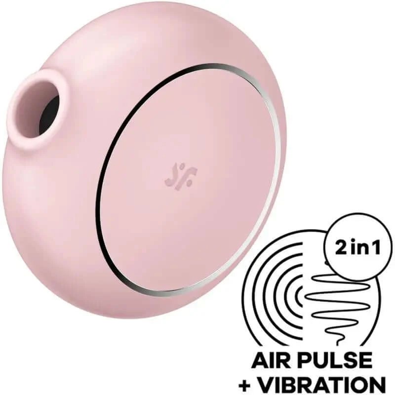 Satisfyer Air Pulse Pro To Go 3 Dual Stimulator & Vibrator - Roz