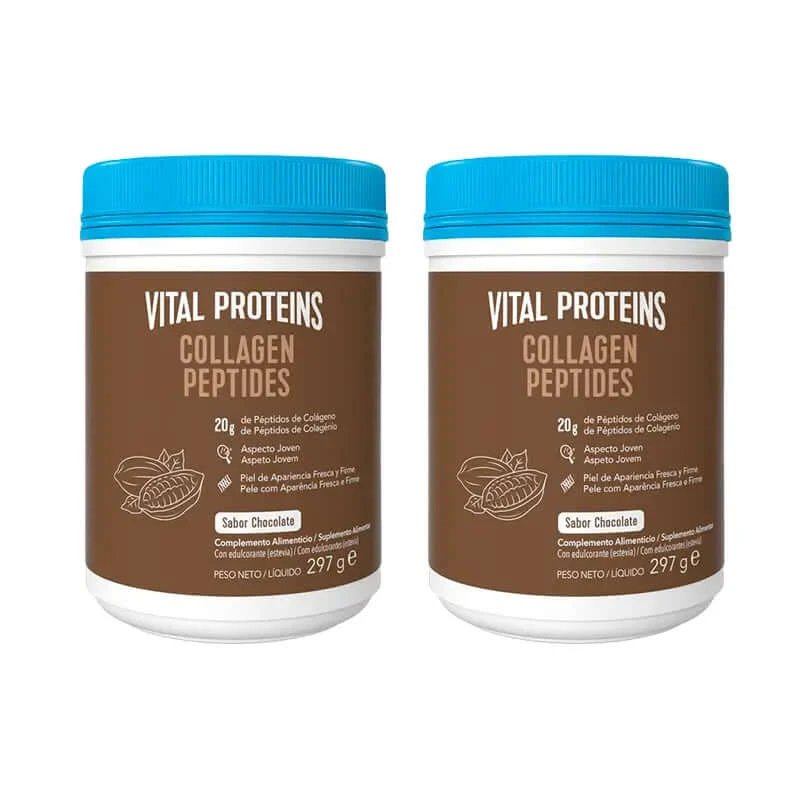 Vital Proteins Duplo Peptide de colagen cu aromă de ciocolată, 2x 297 g