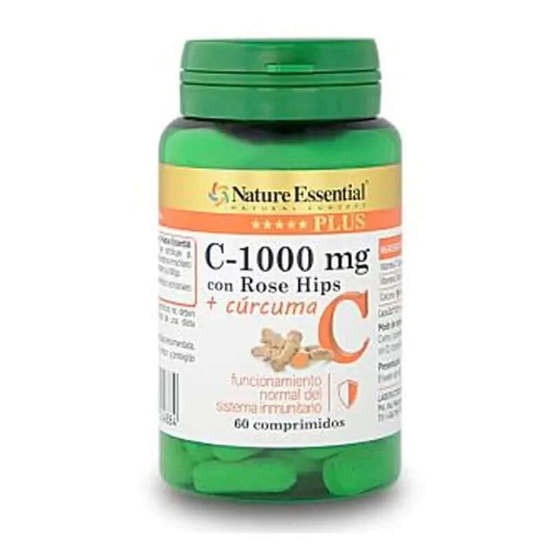 Nature Essential Vit. C+Rose Hips+Curcuma 60 comprimate