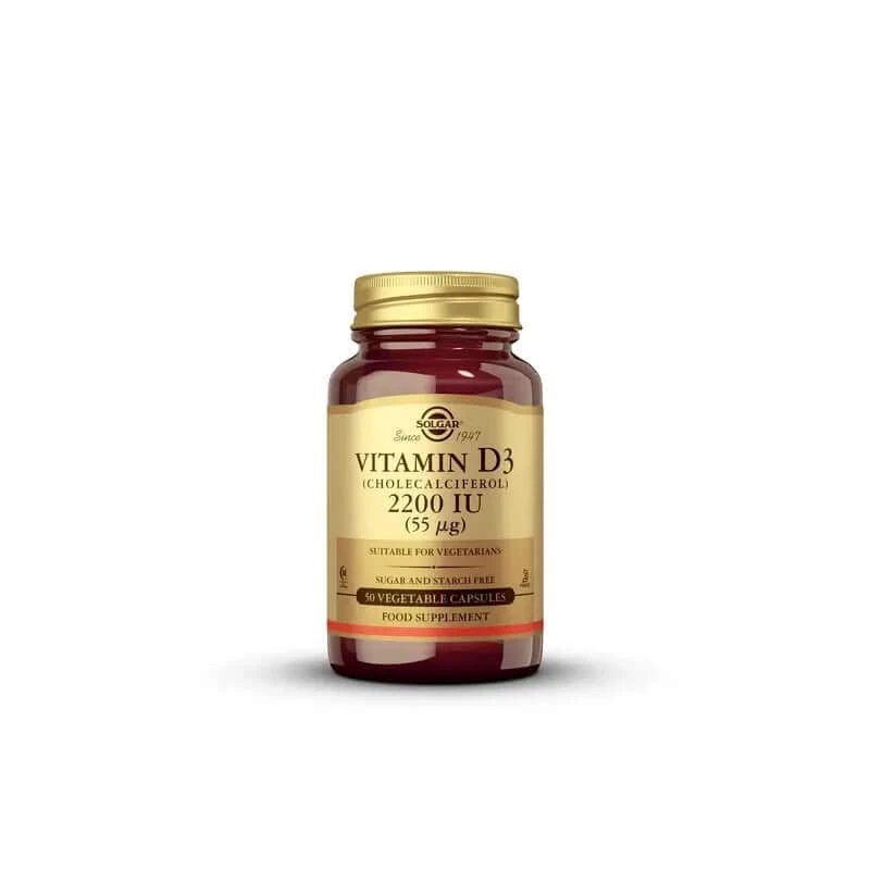Solgar Vitamina D3 2200 UI, 50 capsule