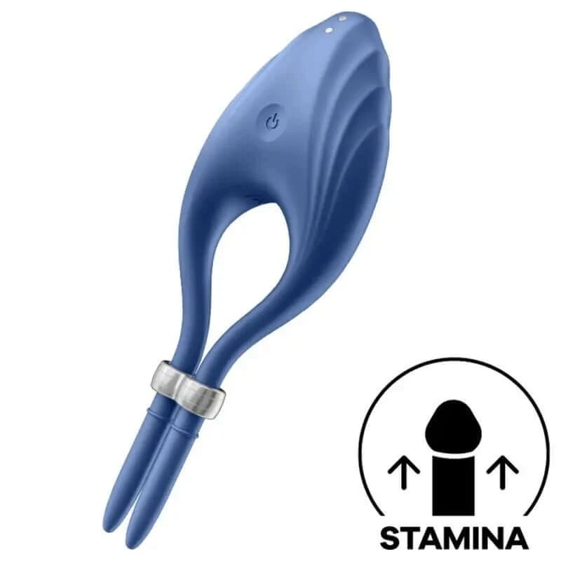 Inel vibrator Satisfyer Ring Duelist - albastru