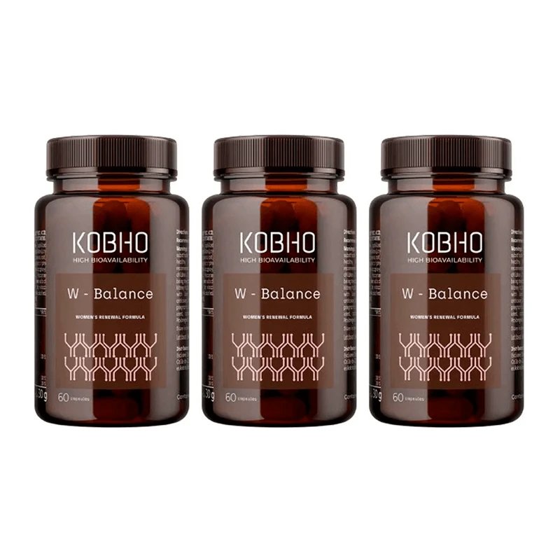 Kobho Labs Triplo W- Supliment de echilibru, 3 x 60 capsule