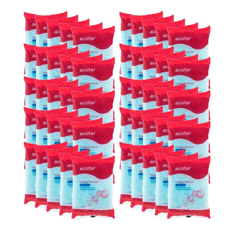 Acofar Pack Burete săpun de unică folosință, 24 bureți x 50 pungi