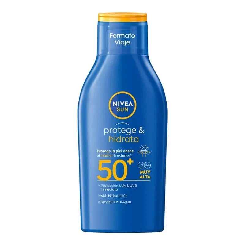NIVEA Sun SPF50+ Protect & Moisturise Travel Size Loțiune solară, 100 ml