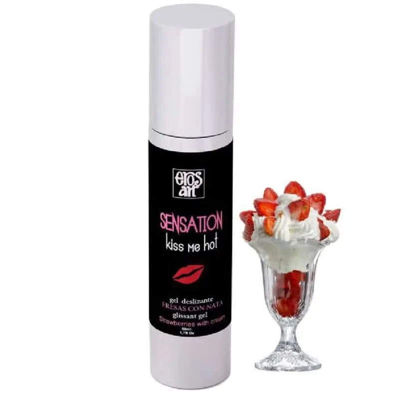 Eros-Art Lubrifiant natural căpșuni cu cremă 50Ml