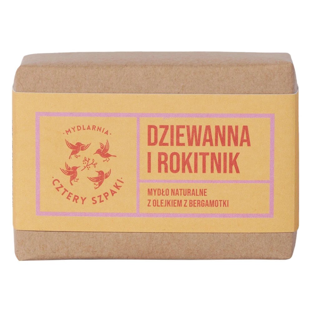 Cztery Szpaki, săpun de bar, mullein și cătină de mare, 110 g