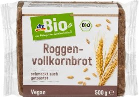 DmBio Pâine integrală de secară, 500 g