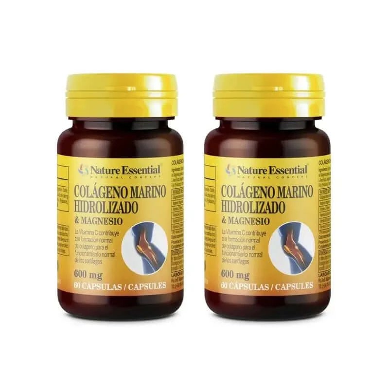 Nature Essential Colagen marin + magneziu , 2X60 capsule
