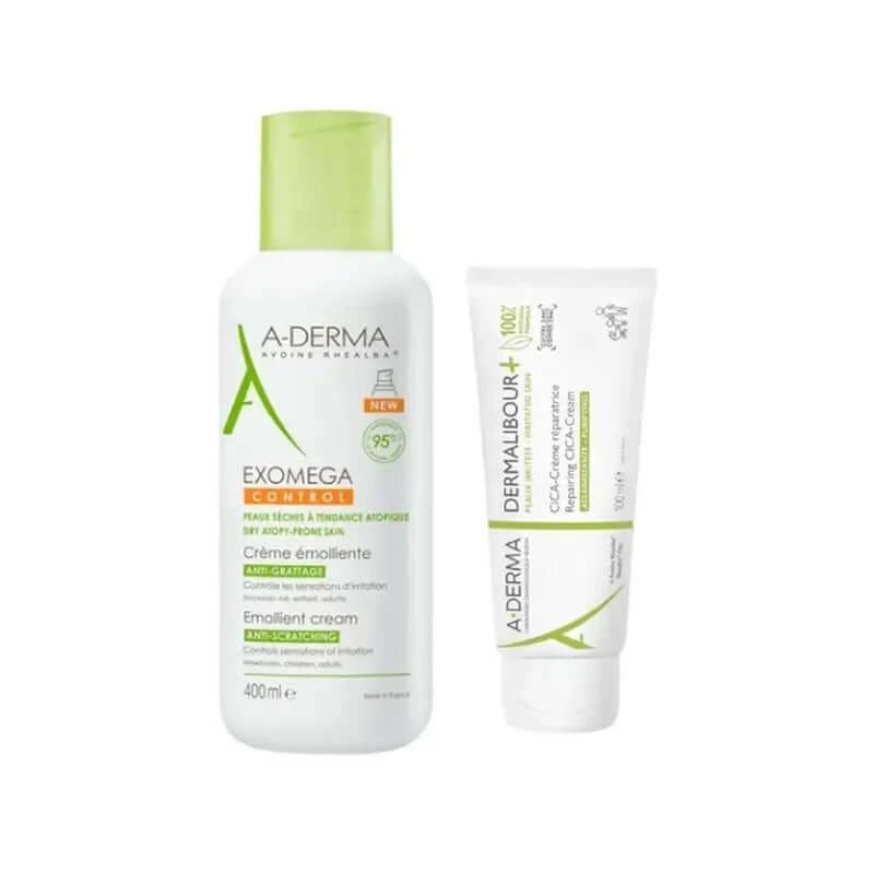 A-Derma Exomega Cream 400Ml + Dermalibour 100Ml