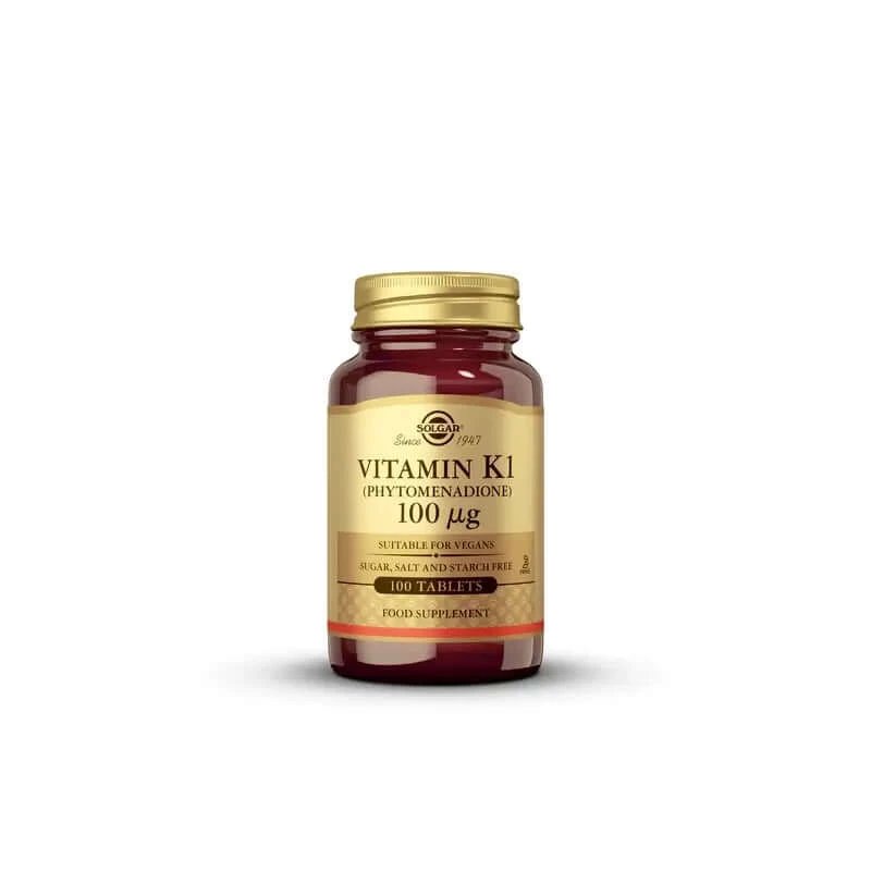 Solgar Vitamina K 100 mcg, 100 comprimate