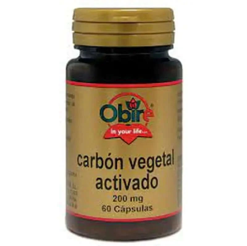 Obire Carbon vegetal activat 200 Mg , 60 capsule