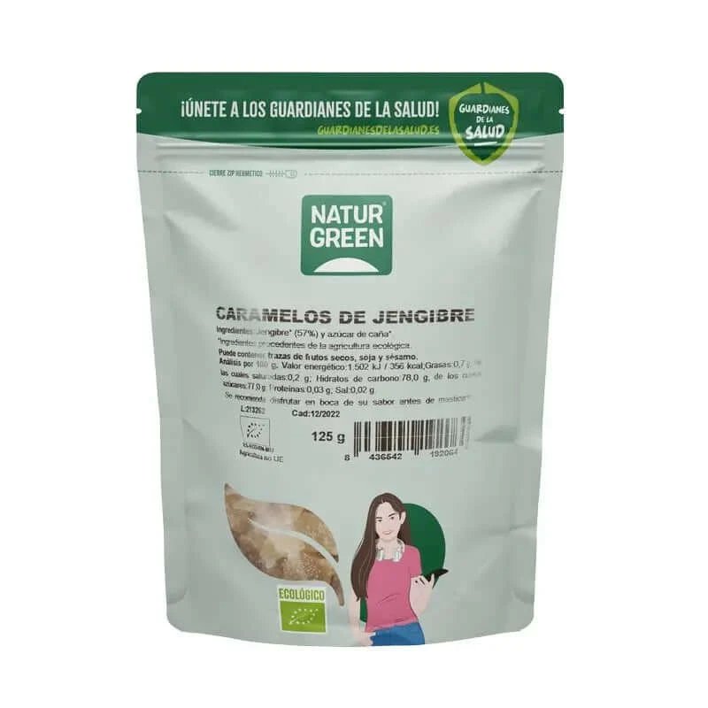 Naturgreen Bomboane cu ghimbir, 125 G