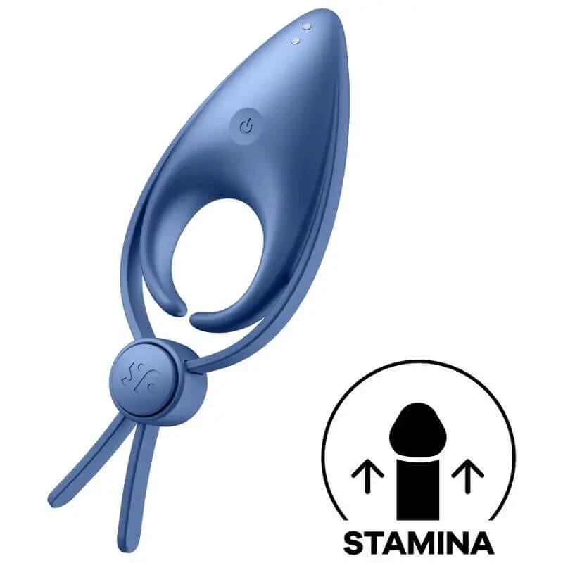 Satisfyer Ring Sniper Inel vibrator albastru