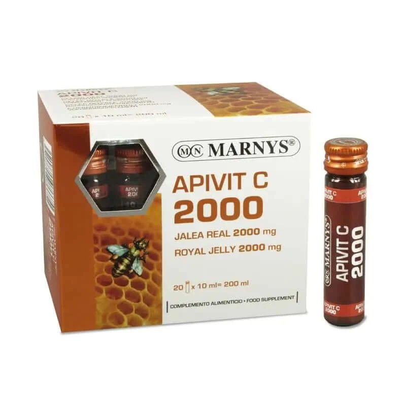 Marnys Apivit C Plus 2000 Mg (Royal Jelly+Vit. C) , 20 fiole a 2000 mg